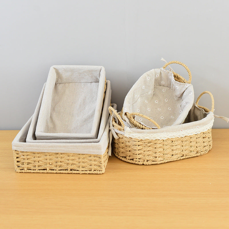 Rectangular Woven Storage Baskets Kalsten
