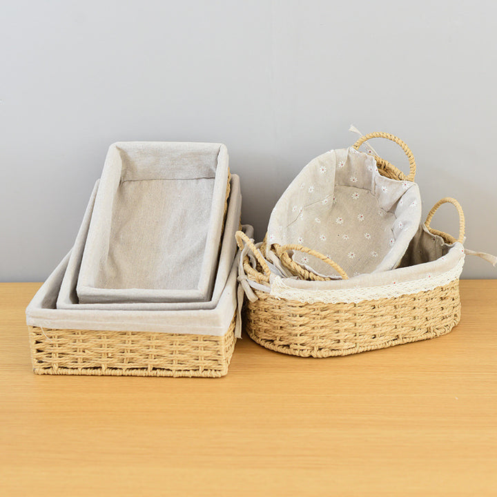 Rectangular Woven Storage Baskets Kalsten