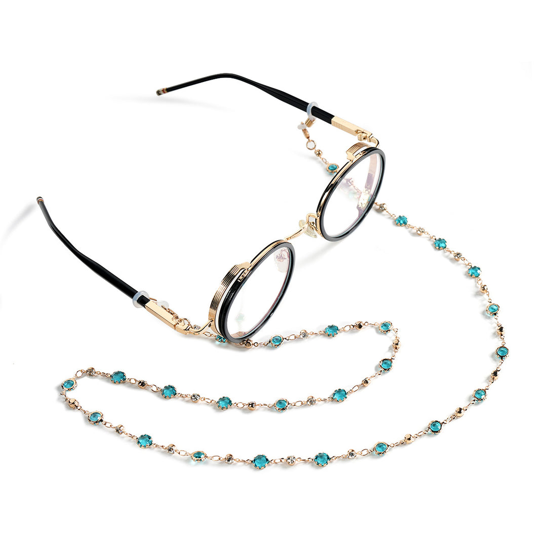 Crystal-Embellished Eyewear Chain kalsten