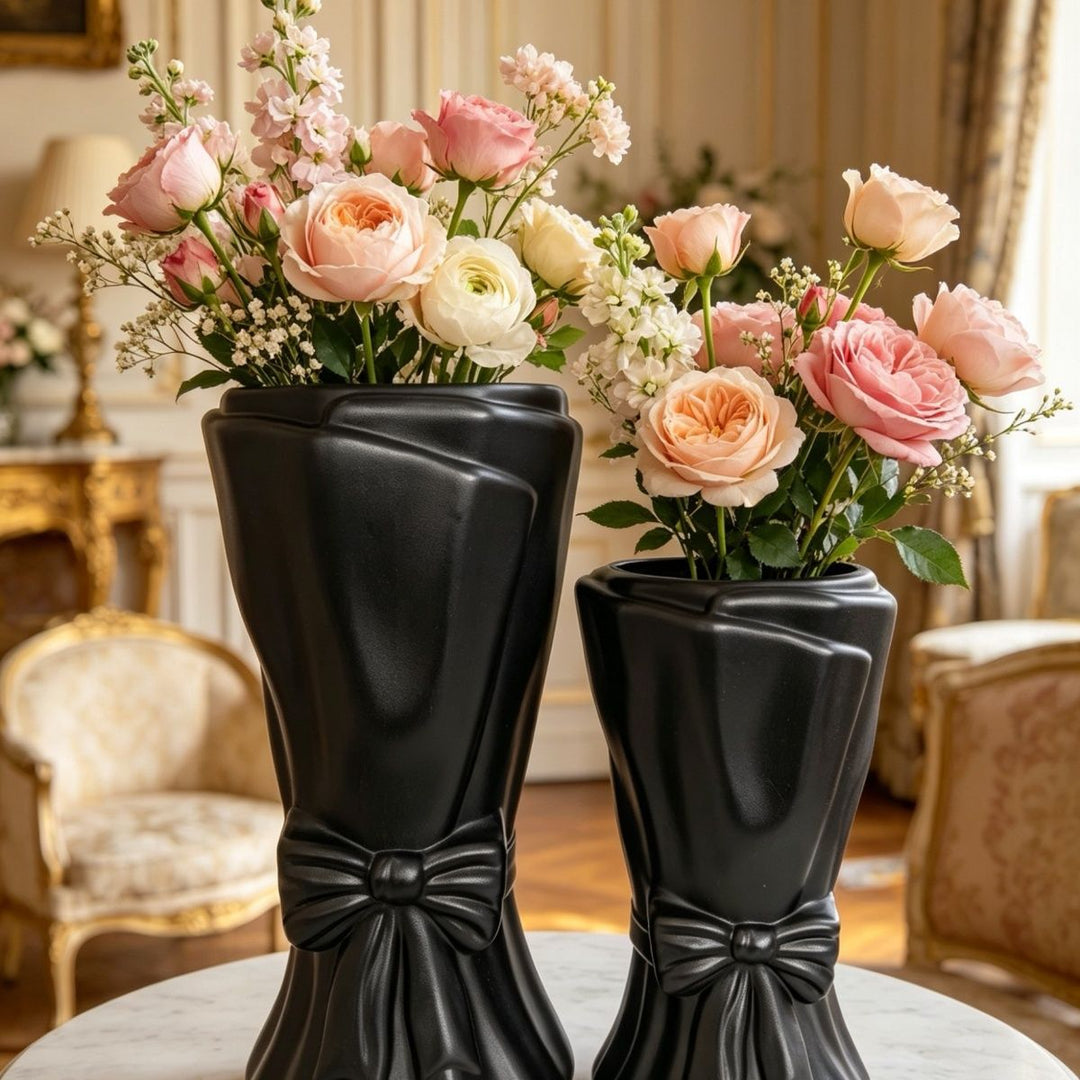Decorative Elegant Bow-Shaped Flower Vase Kalsten