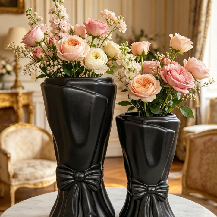 Decorative Elegant Bow-Shaped Flower Vase Kalsten