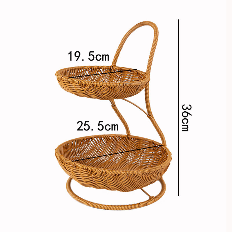 Multi-Tiered Wicker Storage Kalsten