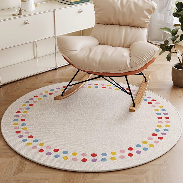 Round Decorative Area Rug for Home Decor