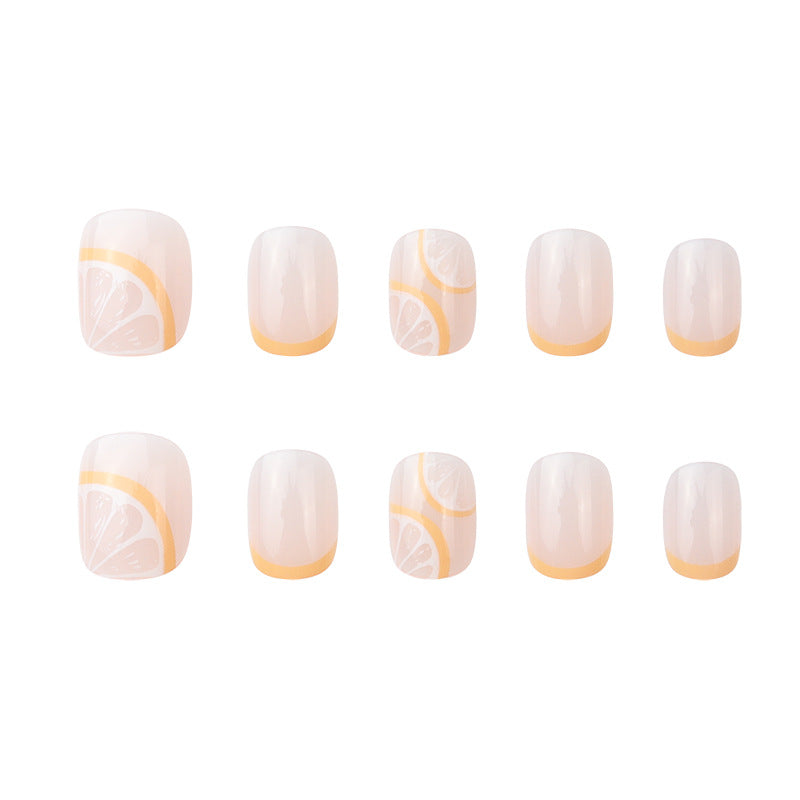 Colorful Citrus-Themed Nail Art Extensions Kalsten