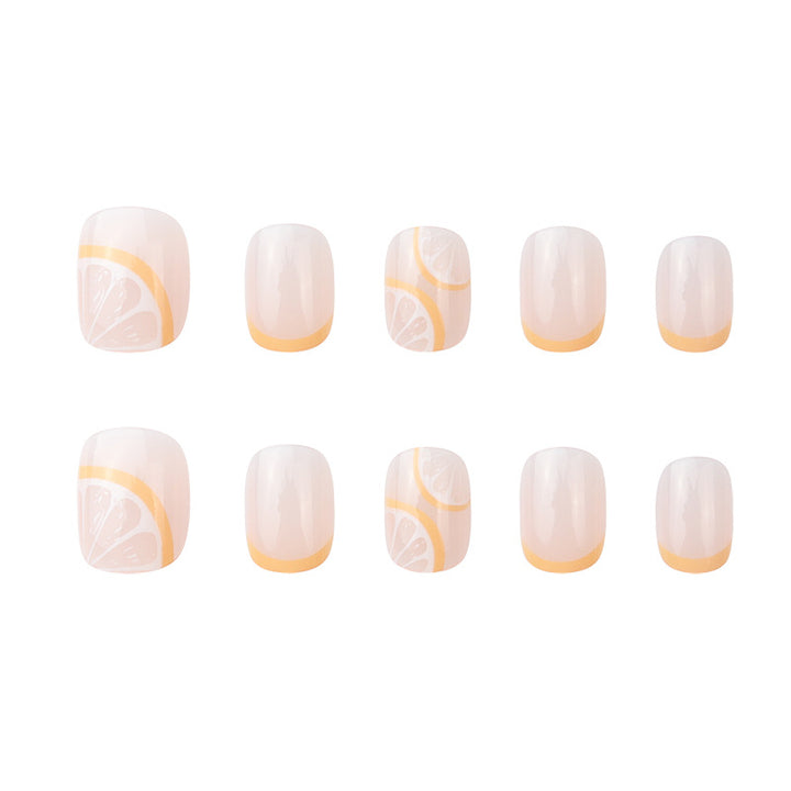 Colorful Citrus-Themed Nail Art Extensions Kalsten