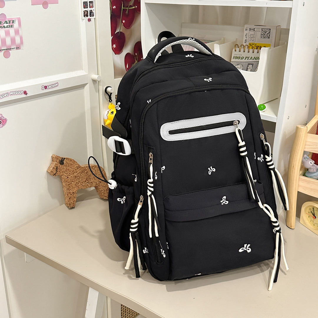 Decorative Floral Embroidered Backpack Kalsten