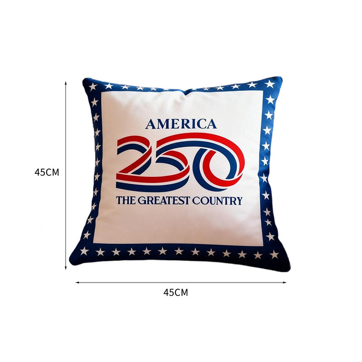 Decorative Throw Pillow with Patriotic Design