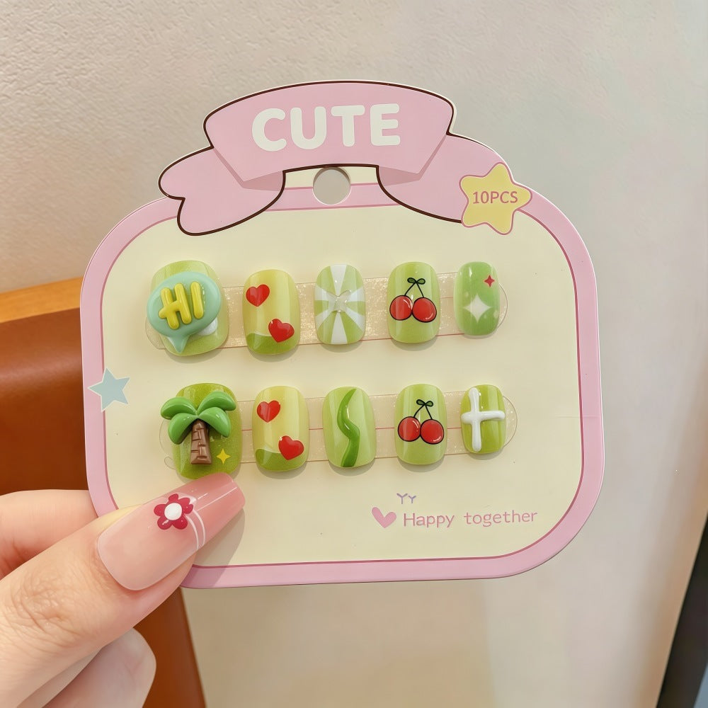 Artificial nails with sweet character design Kalsten