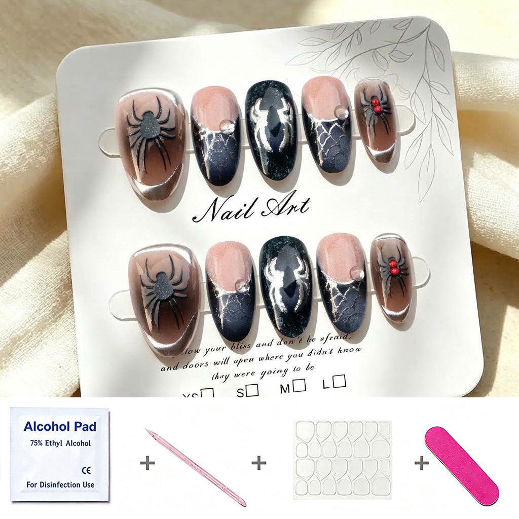 Premium Halloween-Themed Press-On Nail Art