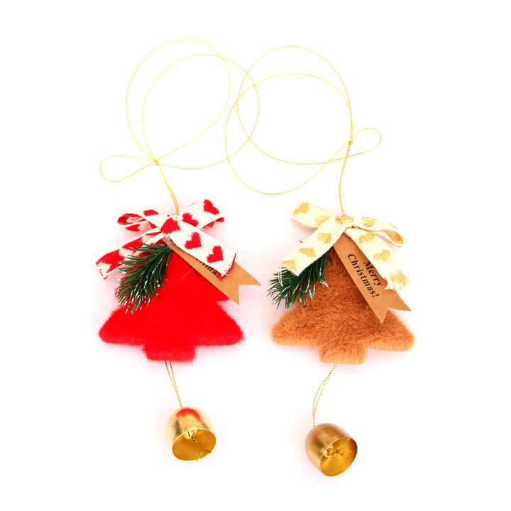 Festive Christmas Tree Ornament with Bell Kalsten
