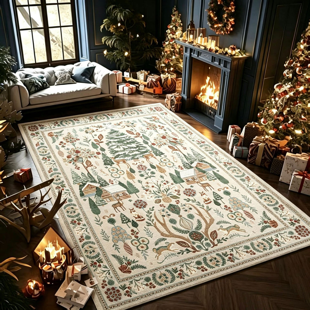 Cozy Winter-Themed Area Rug