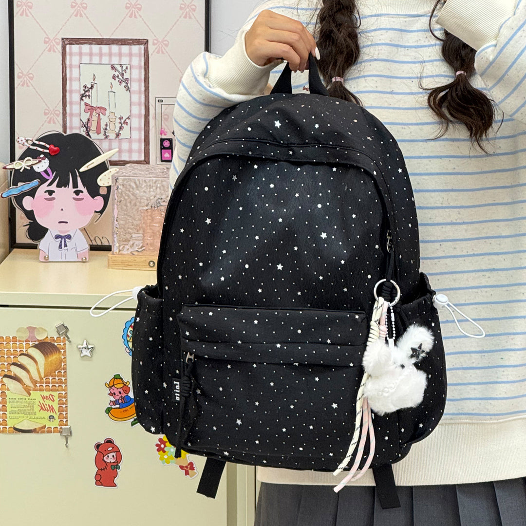 Stylish Multi-Pocket Casual Backpack with Cute Accents Kalsten