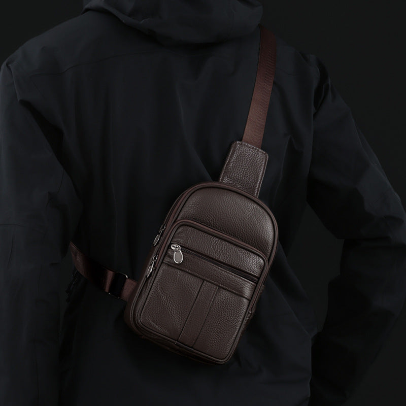 Lightweight Leather Sling Bag