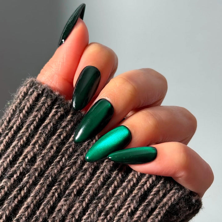 Iridescent Stiletto Press-On Nails Kalsten