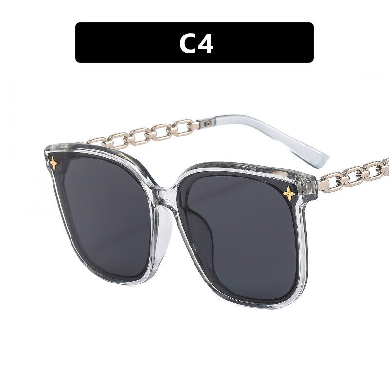 Women's oversized sunglasses with fashionable chain detail Kalsten