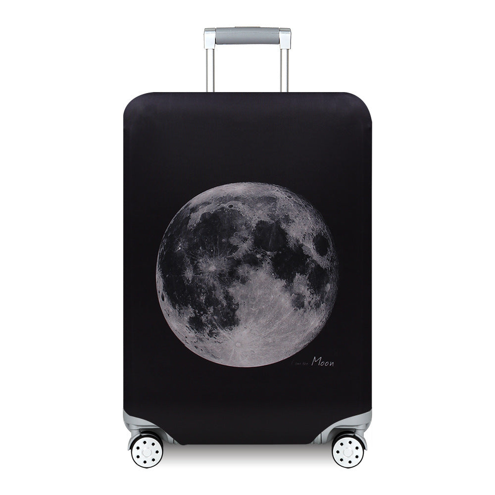 Unisex hard-shell suitcase with modern wave pattern Kalsten