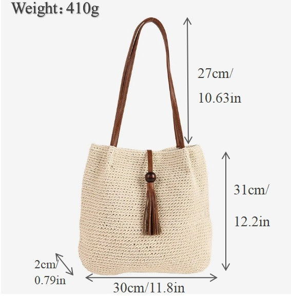 Handbag with Fringed Detail Kalsten