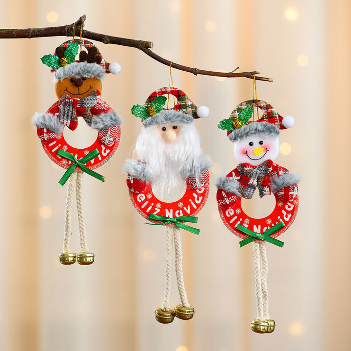 Decorative Santa Wreath Ornament Kalsten