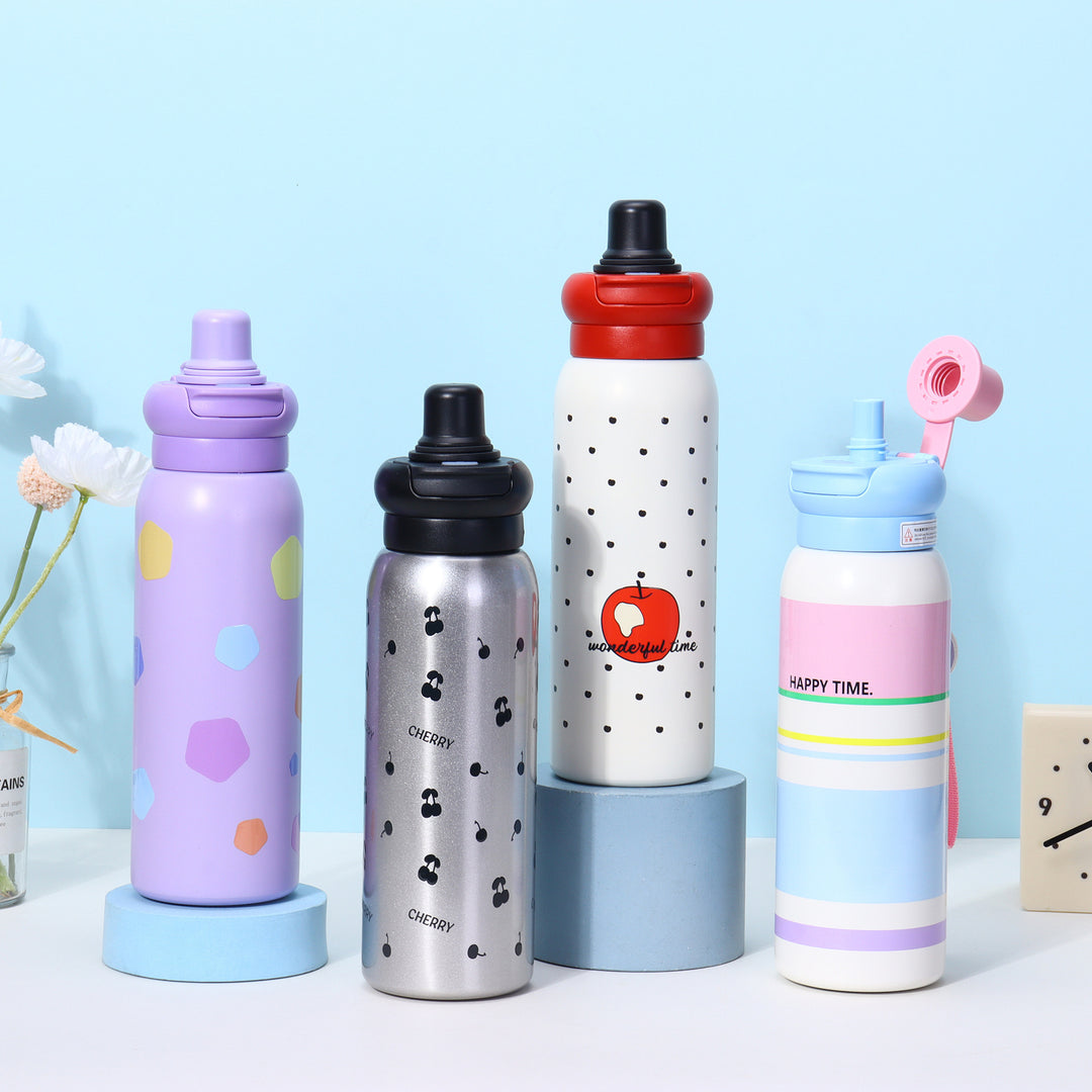 Women's thermo water bottle with non-slip grip and unique design Kalsten
