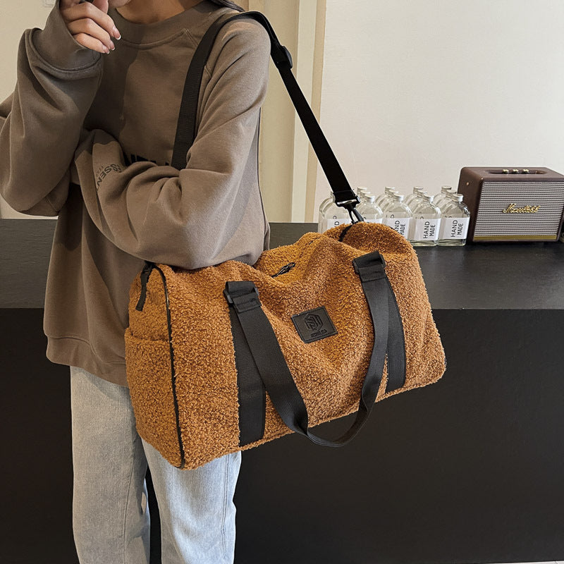 Cozy Fleece Travel Duffel Bag Kalsten