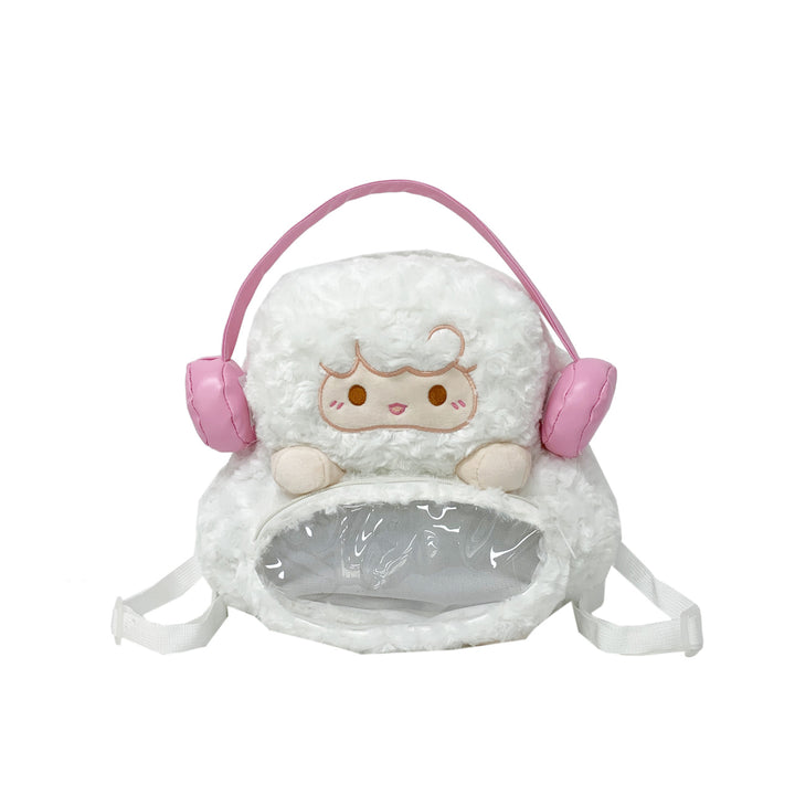 Plush backpack with transparent viewing window Kalsten
