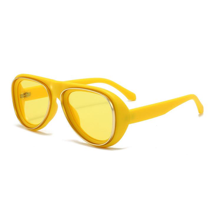 Women's fashionable retro sunglasses with wide frame Kalsten