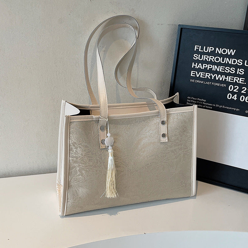 Elegant Textured Tote Bag