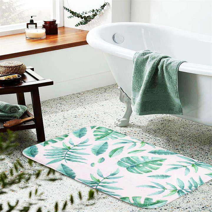 Watercolor Inspired Bath Mat Kalsten