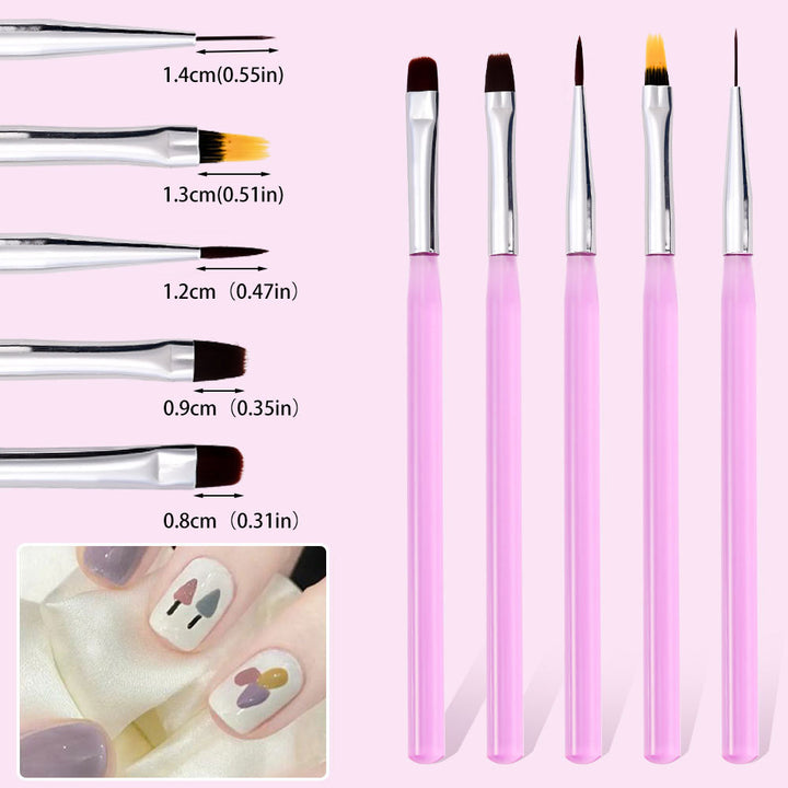 Professional Nail Art Detail Brush Set Kalsten