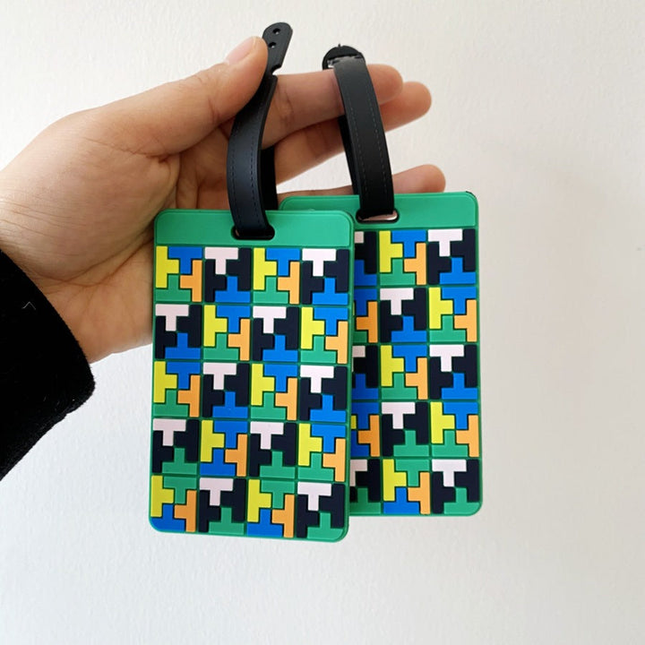 Puzzle Pattern Luggage Identifier Kalsten