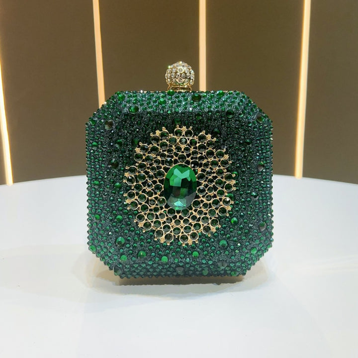 Dazzling Rhinestone-Embellished Clutch