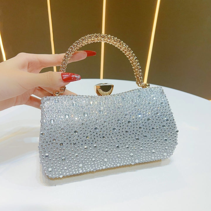 Elegant Rhinestone-Embellished Clutch