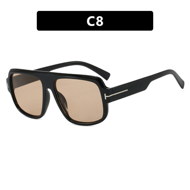 Women’s fashionable square sunglasses with trendy tortoiseshell pattern Kalsten