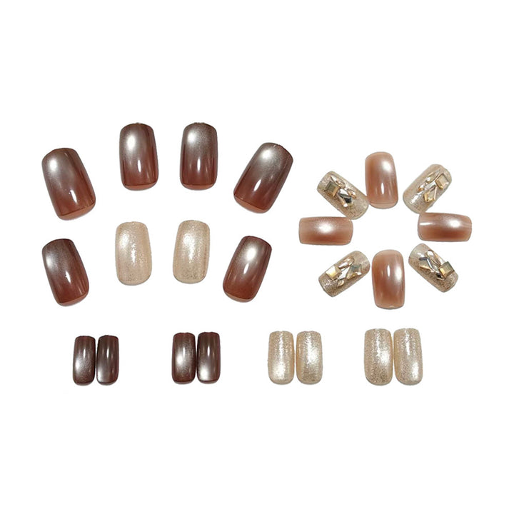 Artificial nails with glitter accents Kalsten