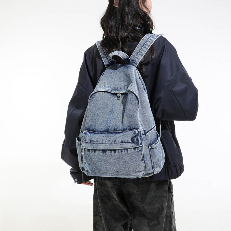 Trendy Casual Denim Backpack Kalsten