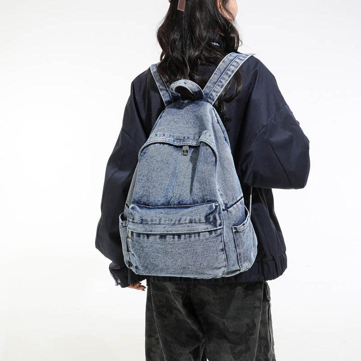 Trendy Casual Denim Backpack Kalsten