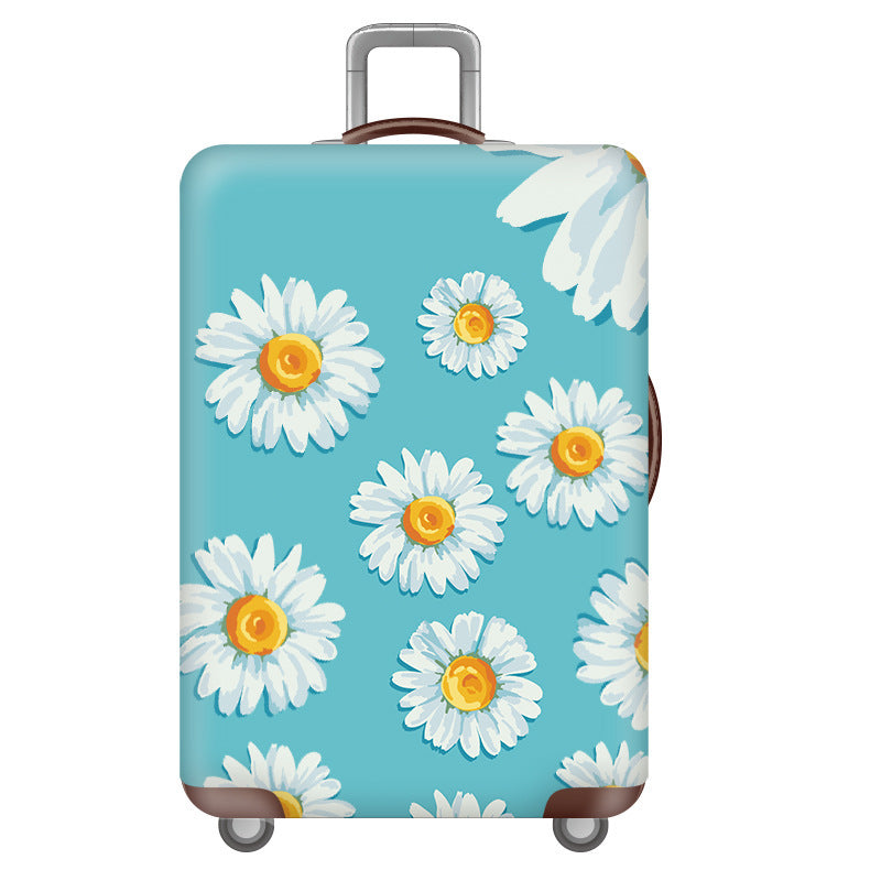 Women's Hardshell Travel Suitcase with Floral Decoration Kalsten