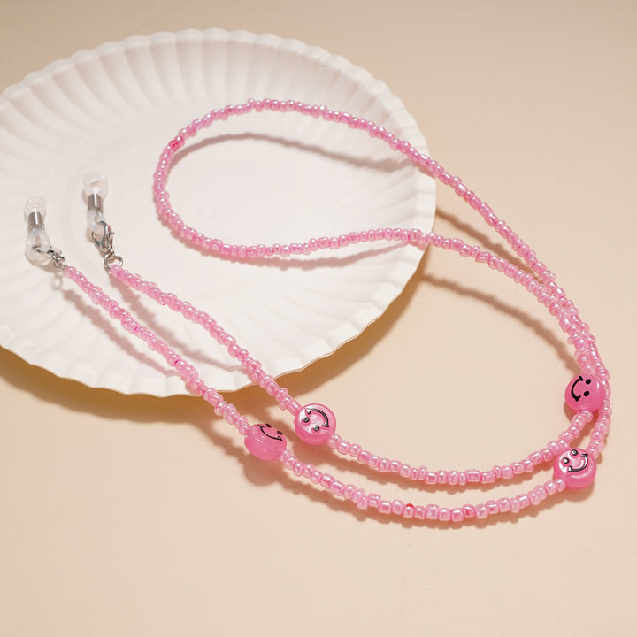 Decorative Smile Beaded Eyewear Chain kalsten