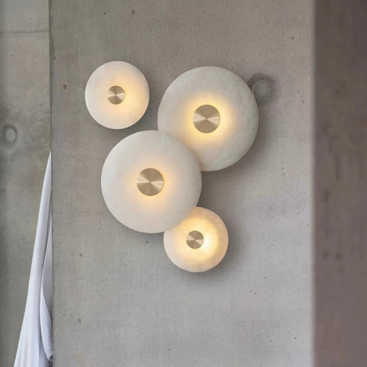 Modern Alabaster Wall Sconce