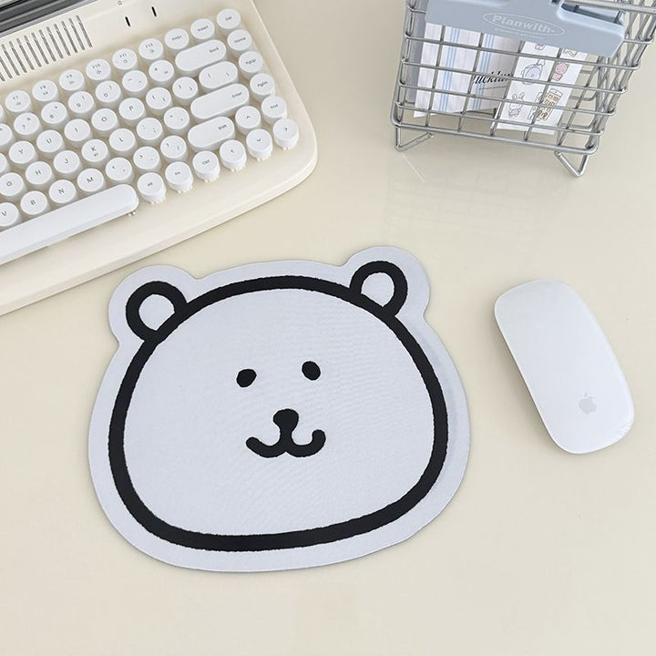 Cute Cartoon Bear Shaped Mouse Pad