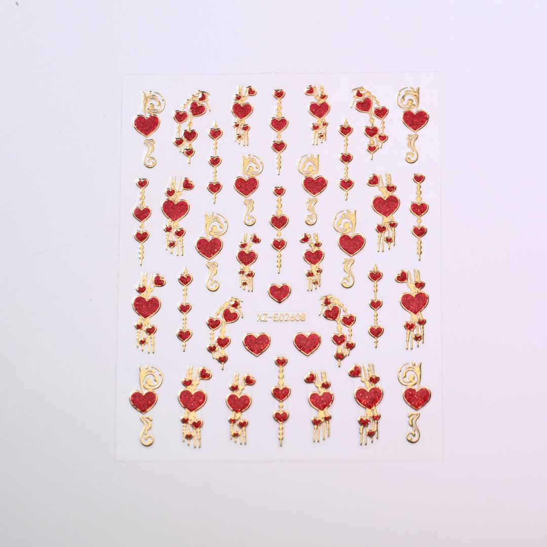 Cute Love-Themed Nail Art Charms