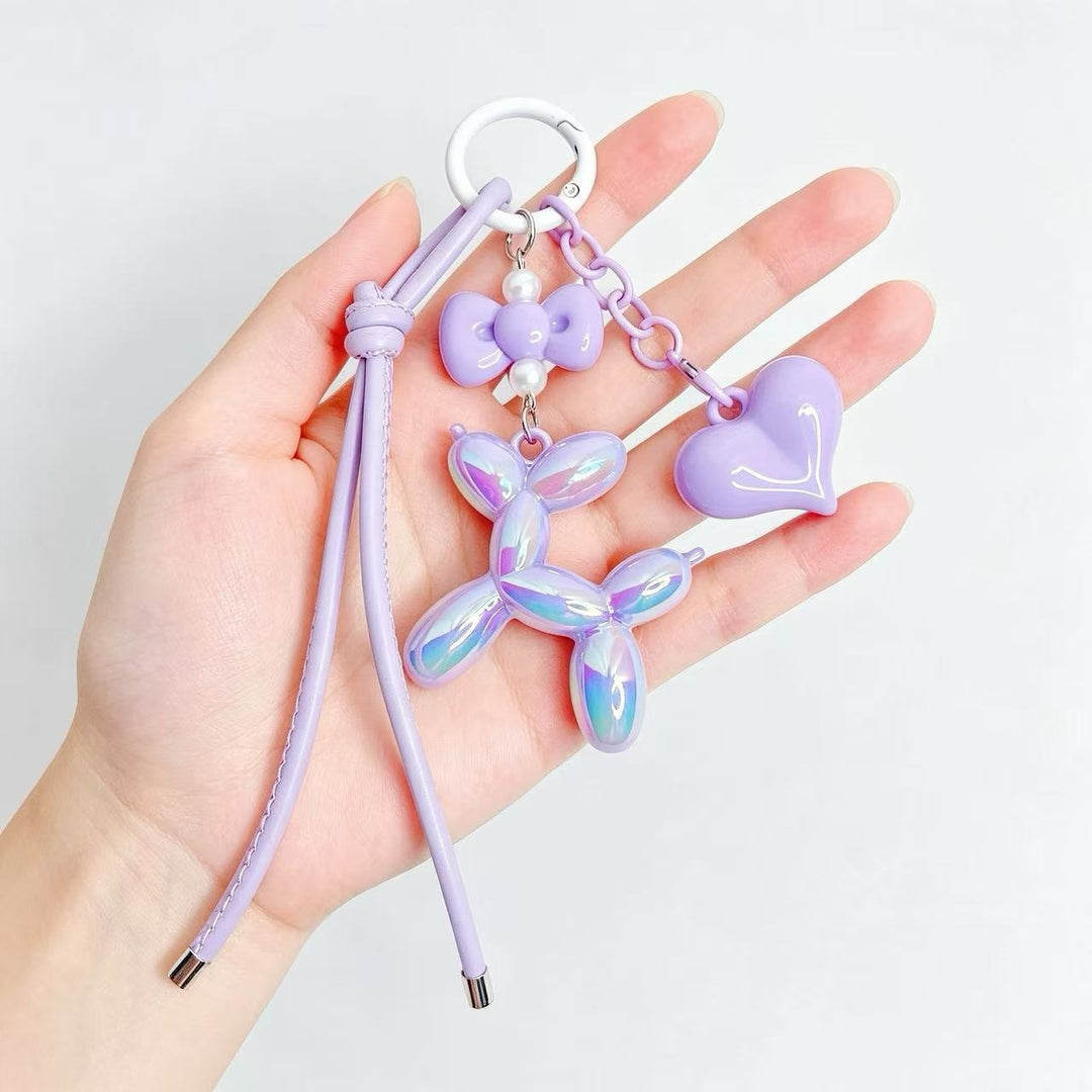 Playful keychain with heart and balloon dog Kalsten