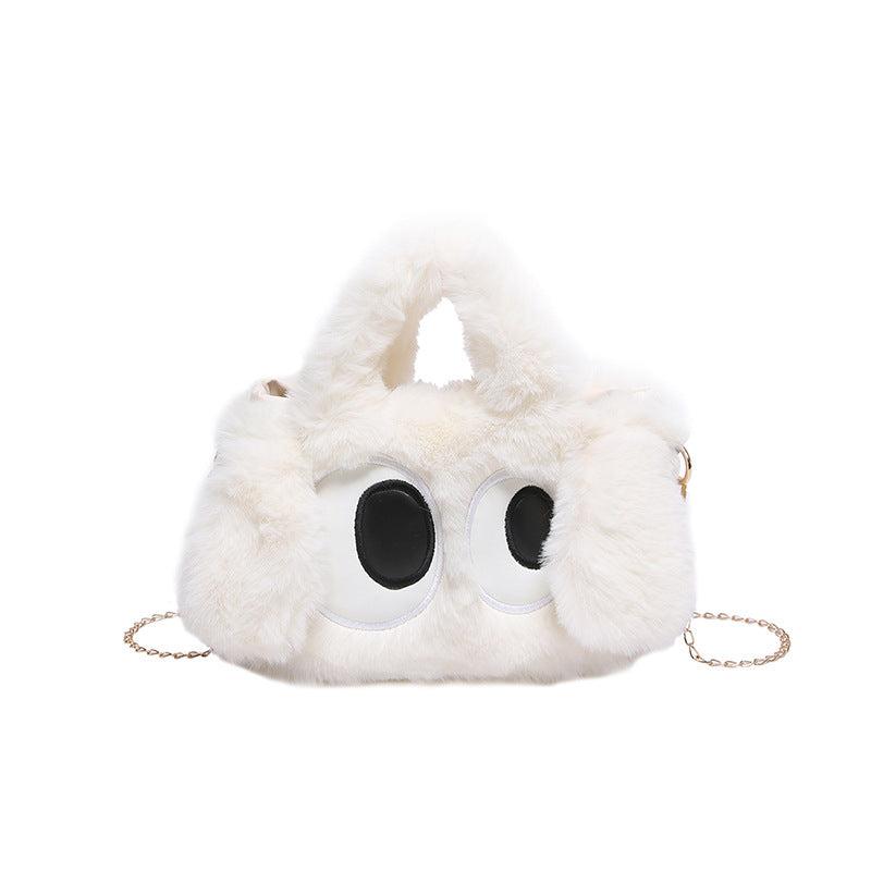 Cozy plush shoulder bag with ear application Kalsten