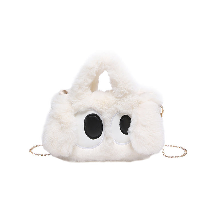 Cozy plush shoulder bag with ear application Kalsten
