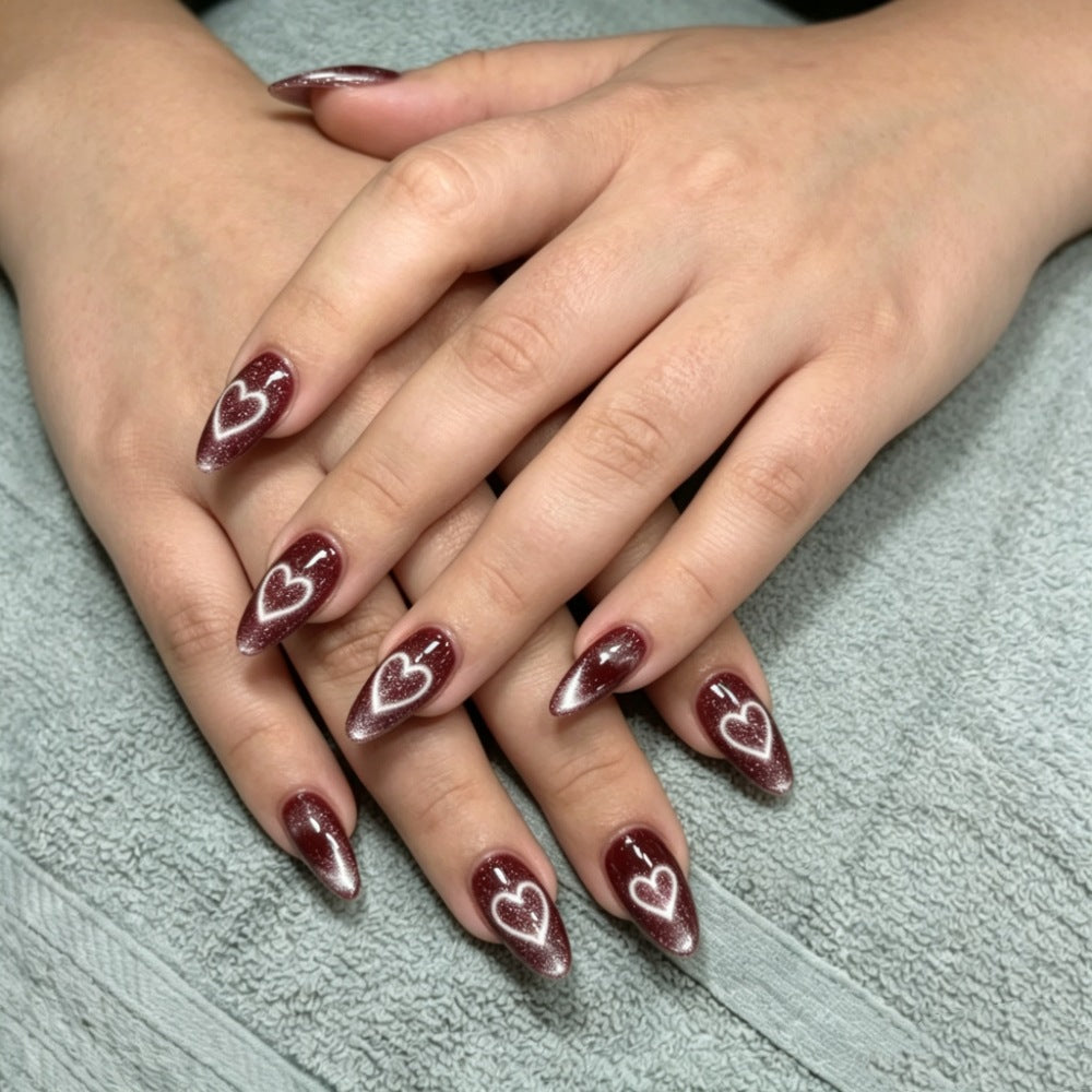 Stylish Press-On Nail Set with Shimmering Finish Kalsten