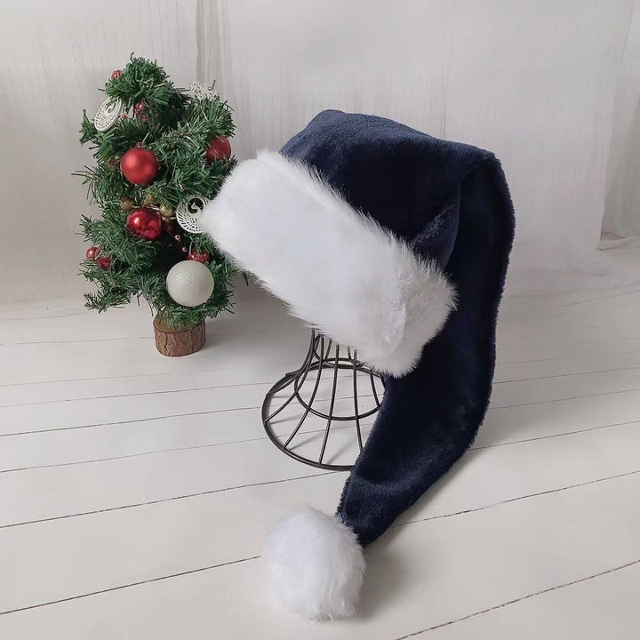 Christmas hat made of plush with luxurious faux fur
