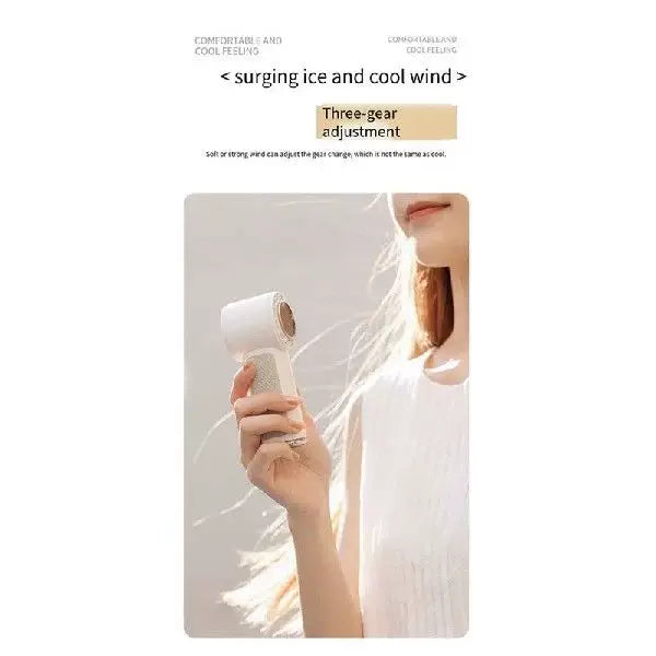 Women's One Size Portable Bladeless Personal Fan with Adjustable Tilt Angle and Silent Motor with Three Speeds Kalsten