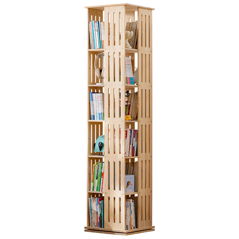 Rotatable Shelf With Transparent Front And Elegant Compartments Kalsten