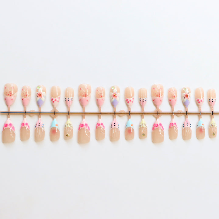 Playful Artisanal Press-On Nails Kalsten
