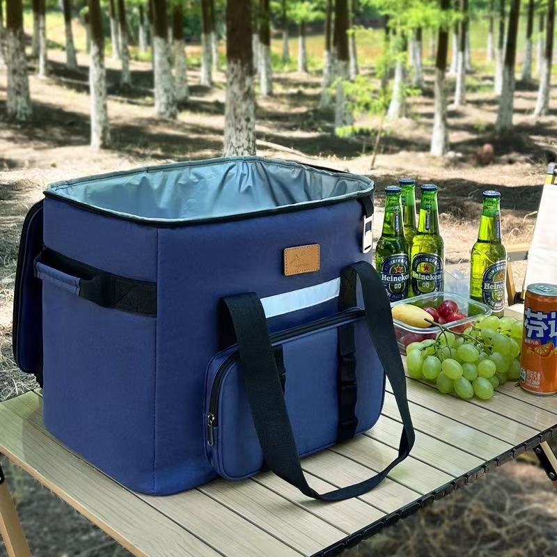 Women Insulated Picnic Cooler Bag with Side Pocket Kalsten